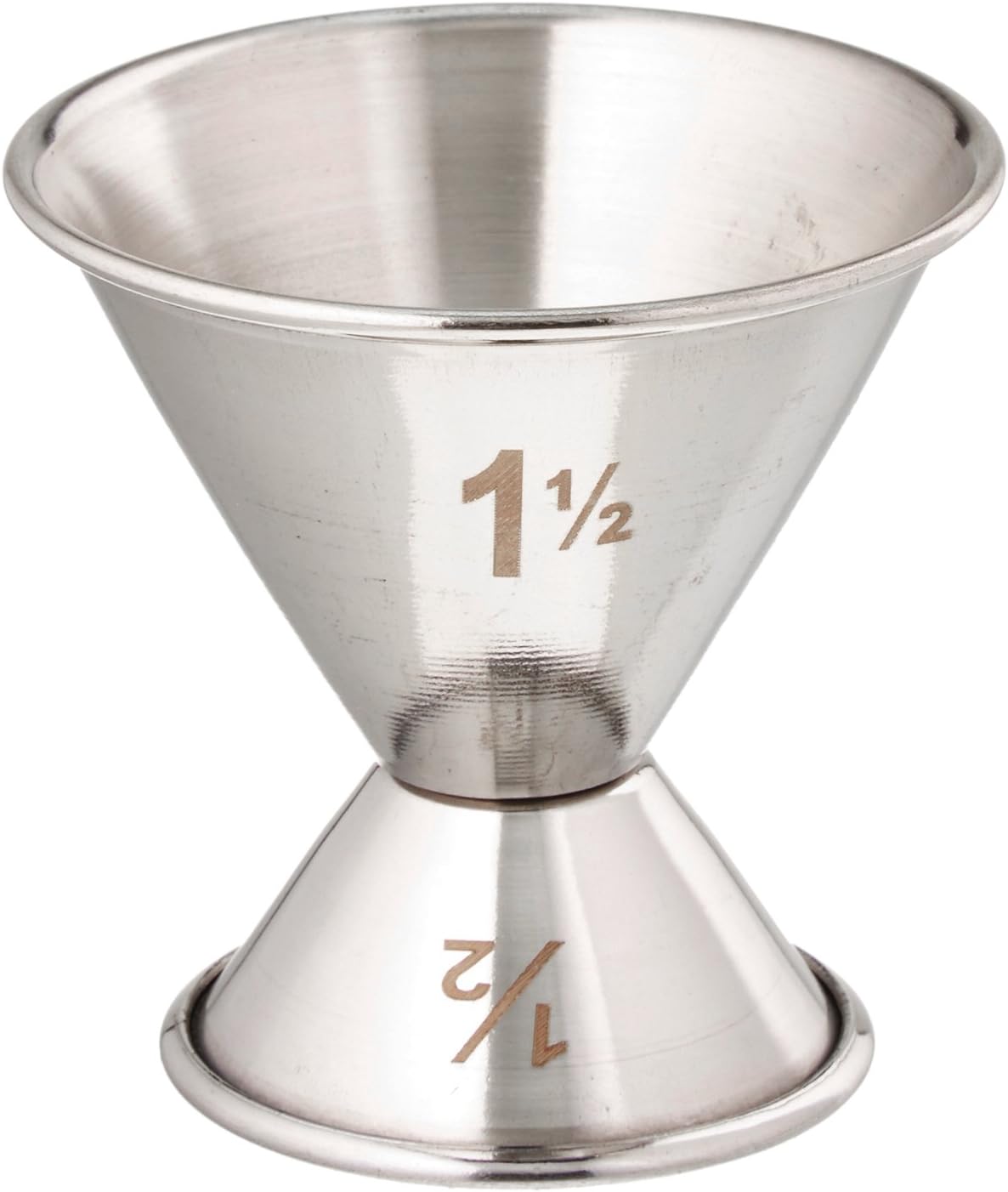American Metalcraft J212 Jigger,Silver,½ oz. x 1 ½ oz. (Pack of 72)