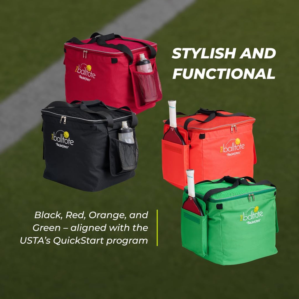 Racket Pets Ball Tote - Frame and Replacement Bag for Tennis and Pickleball Pro Teaching Cart