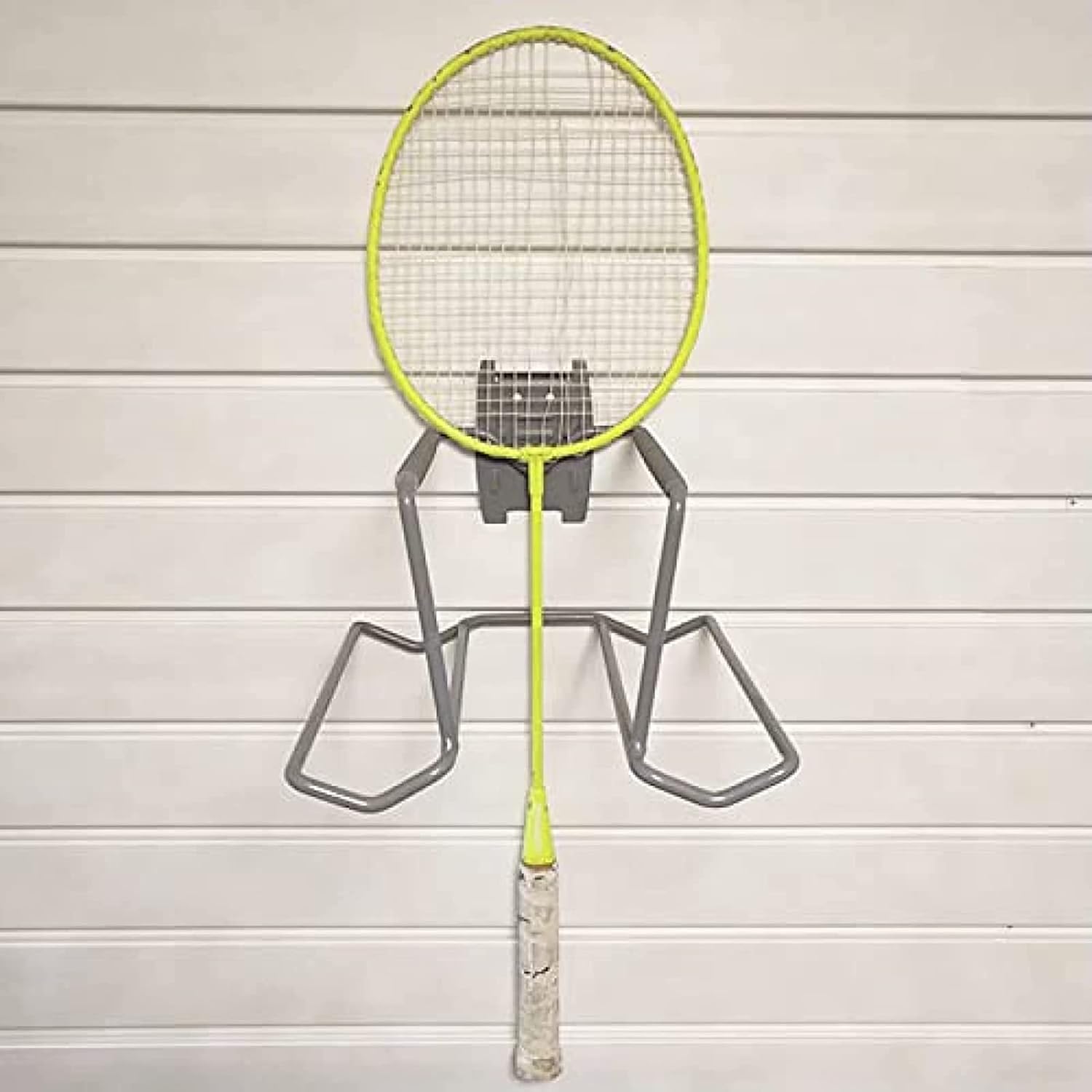 Racket storage rack, Tennis Racket Storage Rack, Sports Equipment Organizer, Holds Six Balls and Four Rackets, Suitable for Badminton Rackets, Tennis Rackets, Table Tennis Rackets Of Various Sizes
