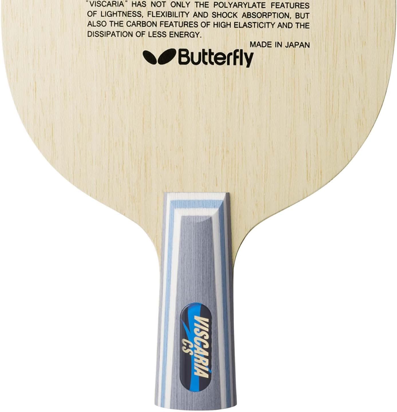 Butterfly Viscaria Table Tennis Blade ALC Blade - Professional Table Tennis Blade - Traditional or Reverse Backhand Chinese Penhold Handle Style - Made in Japan