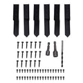 6 PCS Fence Post Repair Kit, H - Shaped Cold Rolled Steel Anchors with Screws for Wooden Fence Posts - Strong Support and Easy Installation for Fence, Mailbox, Deck, Garden Poles