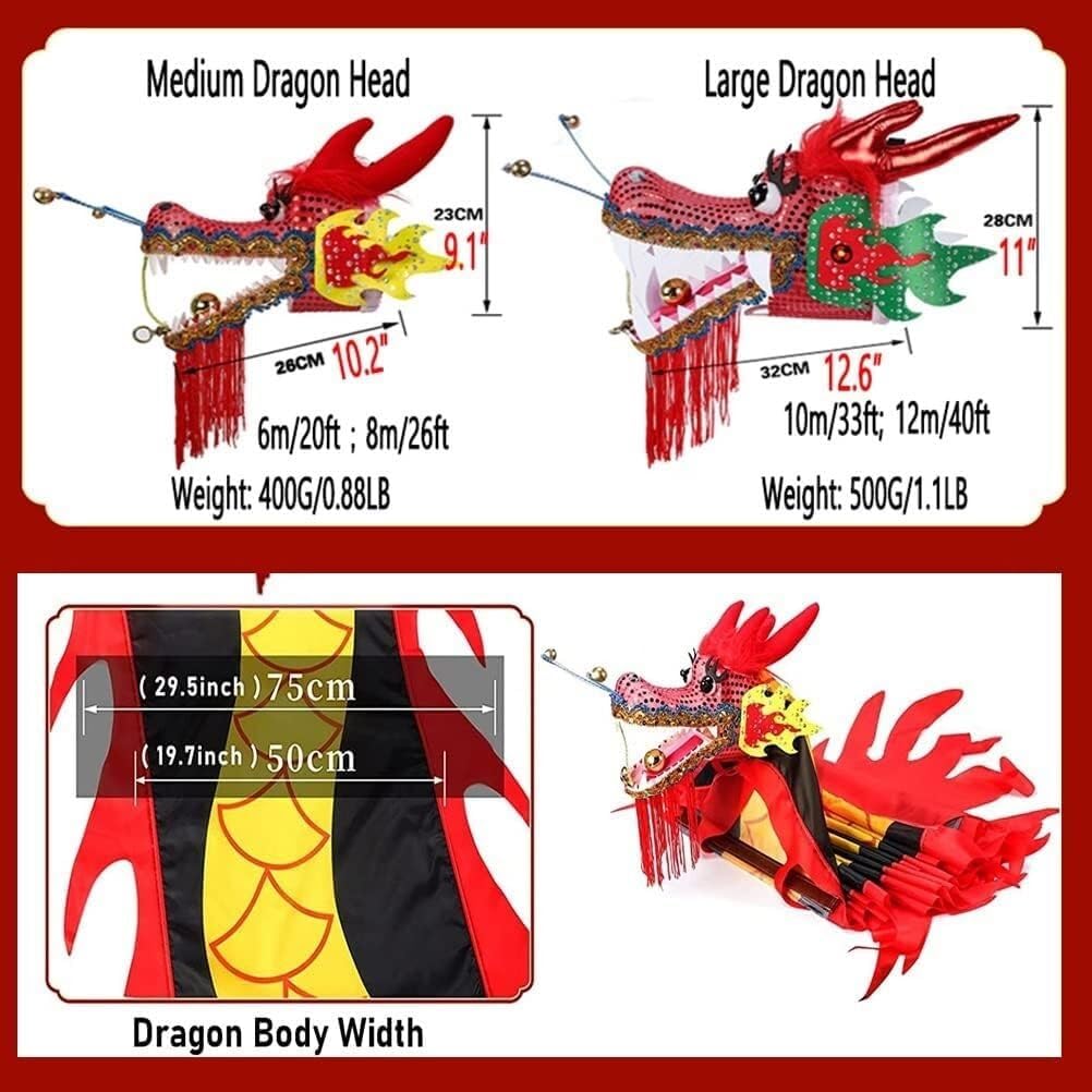 Kids Wand Dragon Dance Ribbons Colorful Dragon Silk Flowy Spinning & Shaking, Dragon Print Dance Streamers, Chinese traditional folk toys Suitable for artistic dance gymnastics, rainbow pa(Color