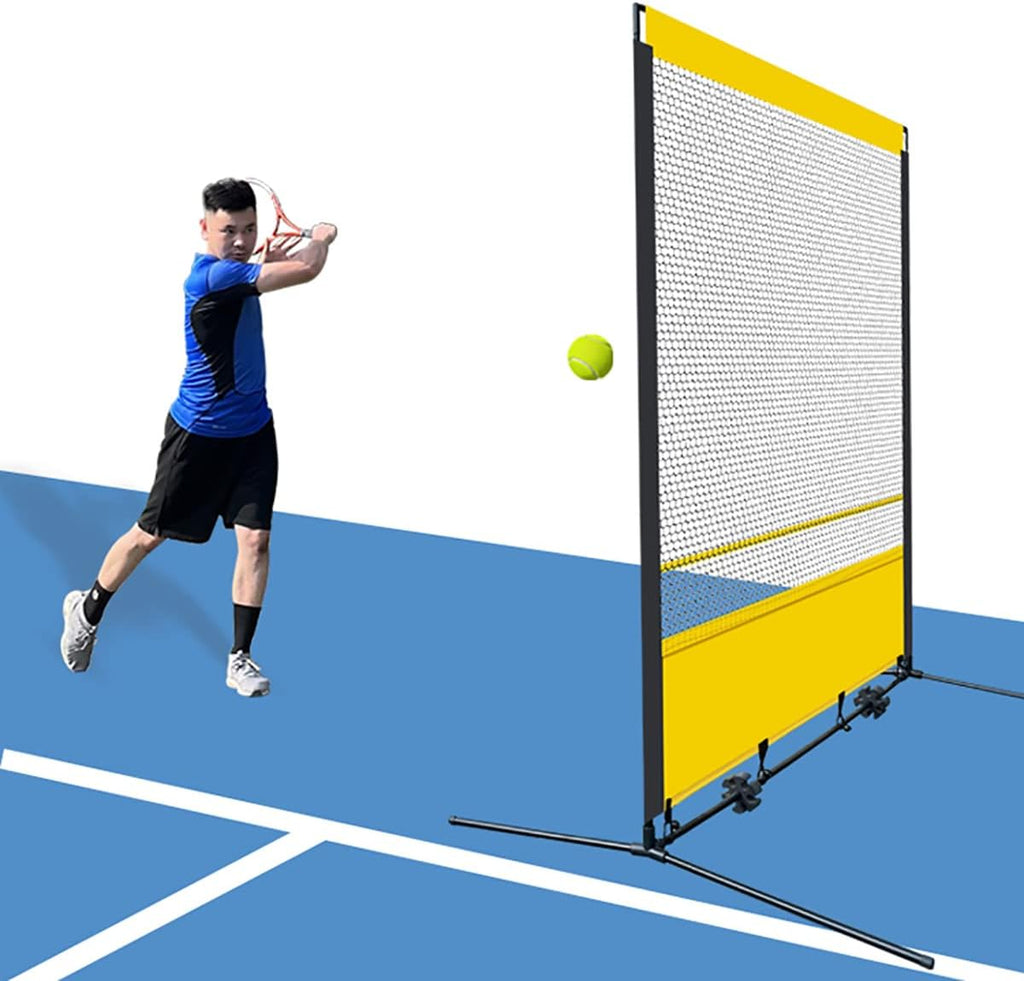 Portable Tennis Rebounder Tennis Practice Wall for Indoor & Outdoor Training Training Equipment Tennis Rebound Net (5.9x11.8ft)