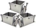 1 2 3 4 Pieces Post Base Bracket, Pergola Mailbox Deck Railing Post Wrap/Skirt Anchor Kits 2x2 3x3 4x4 5x5 6x6 7x7 8x8 Inch Square Support Foundation Easy to Install, Metal Waterproof(3 Pack