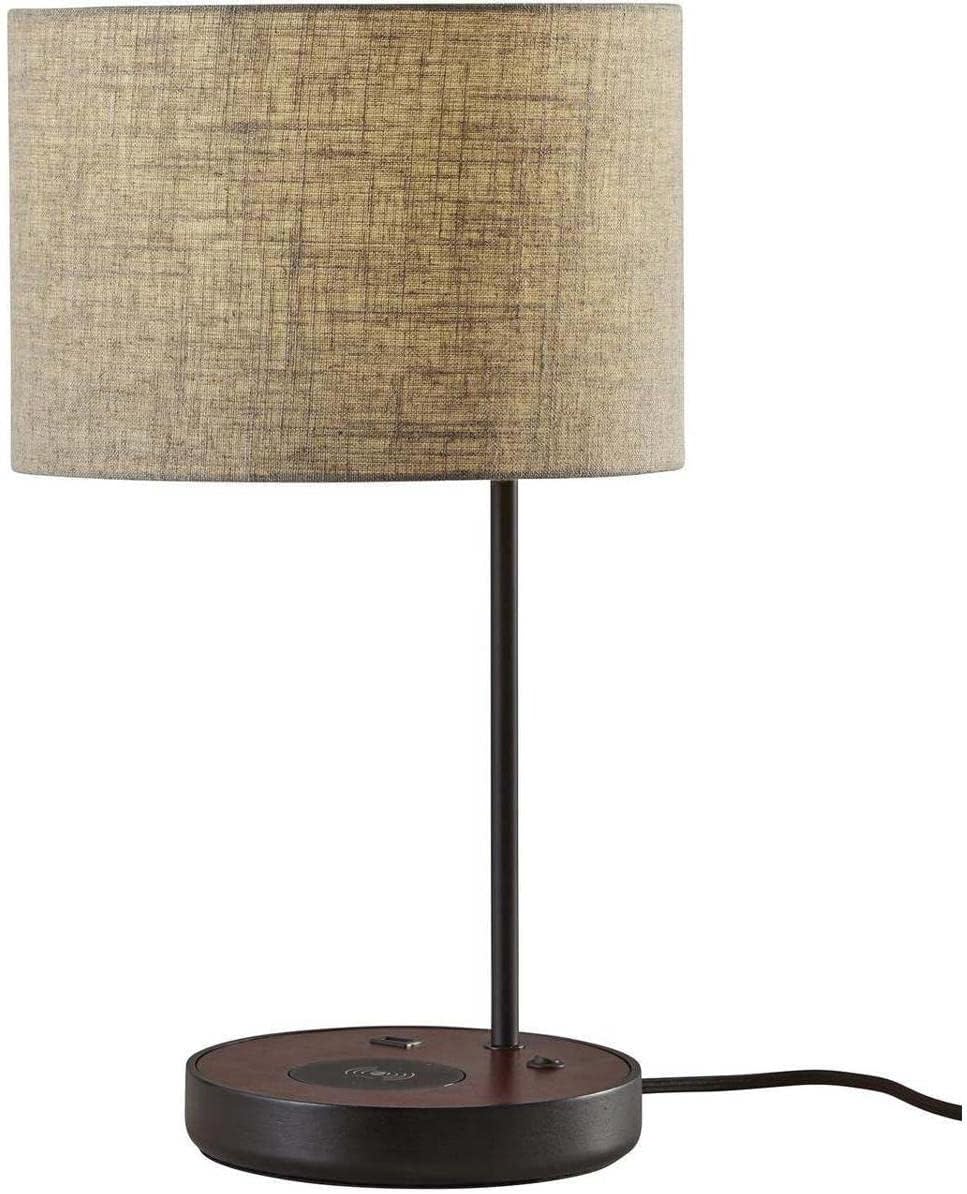 Adesso Oliver Wireless Charging Table Lamp