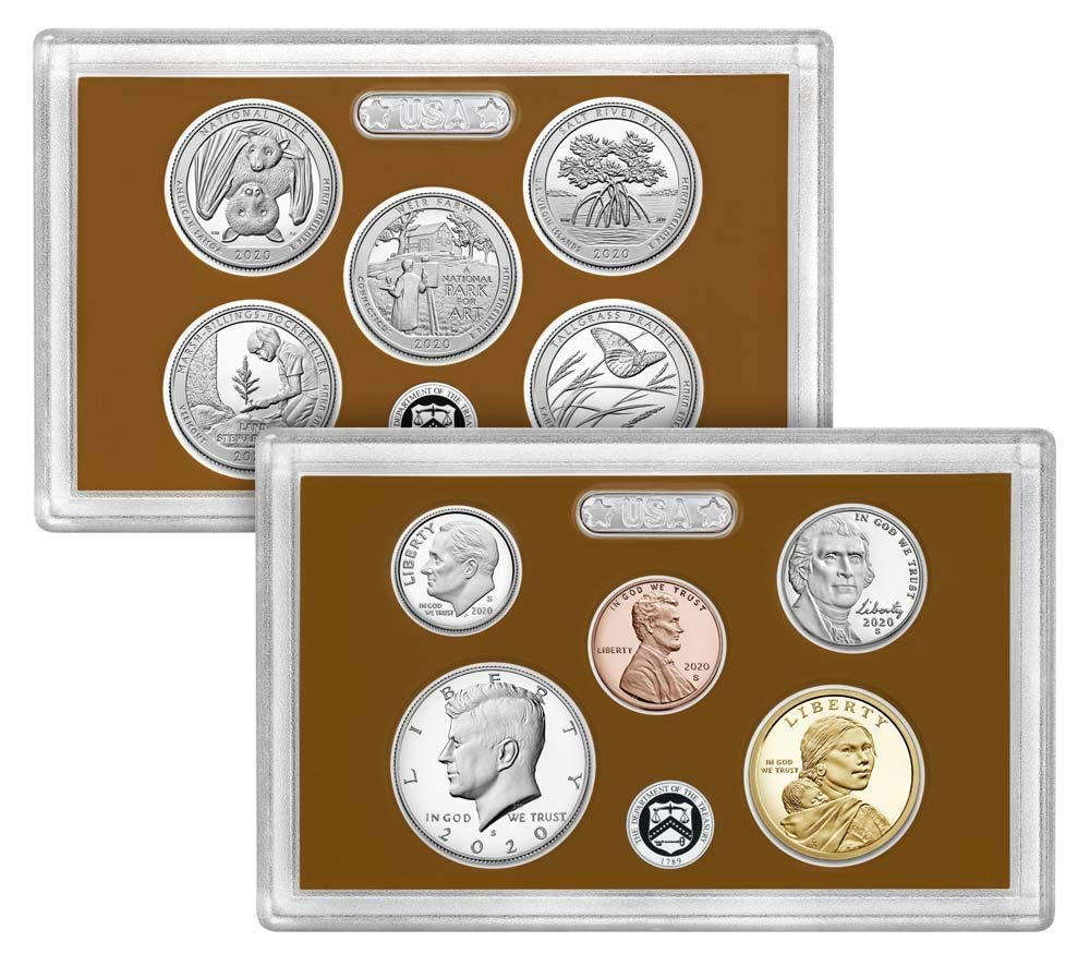 2020 S 10 Coin Clad Proof Set in OGP with CoA Gift US Mint Proof