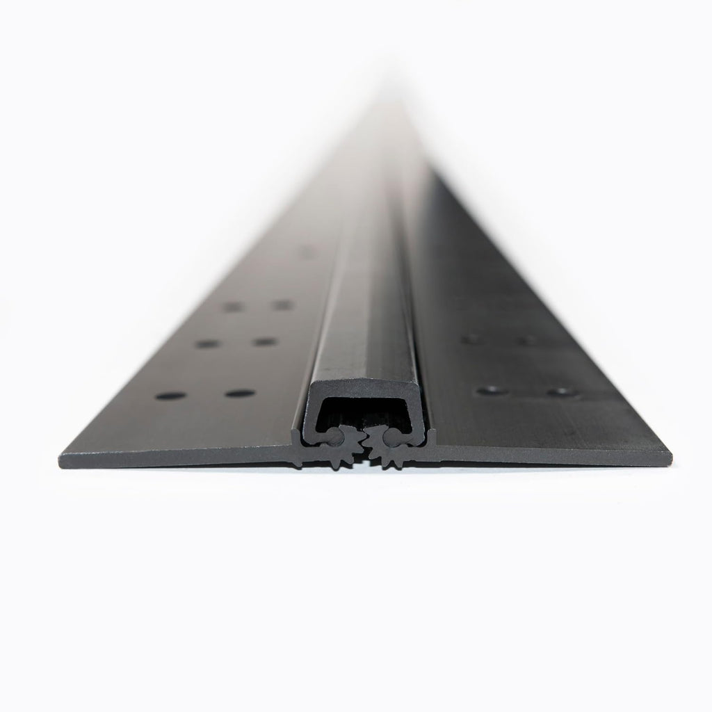 Anodize Aluminum Continuous Hinge - Heavy Duty - Full Mortise - Great for Door Improvement - Piano Hinge - Residential/Commercial. (Black, 83 inch)