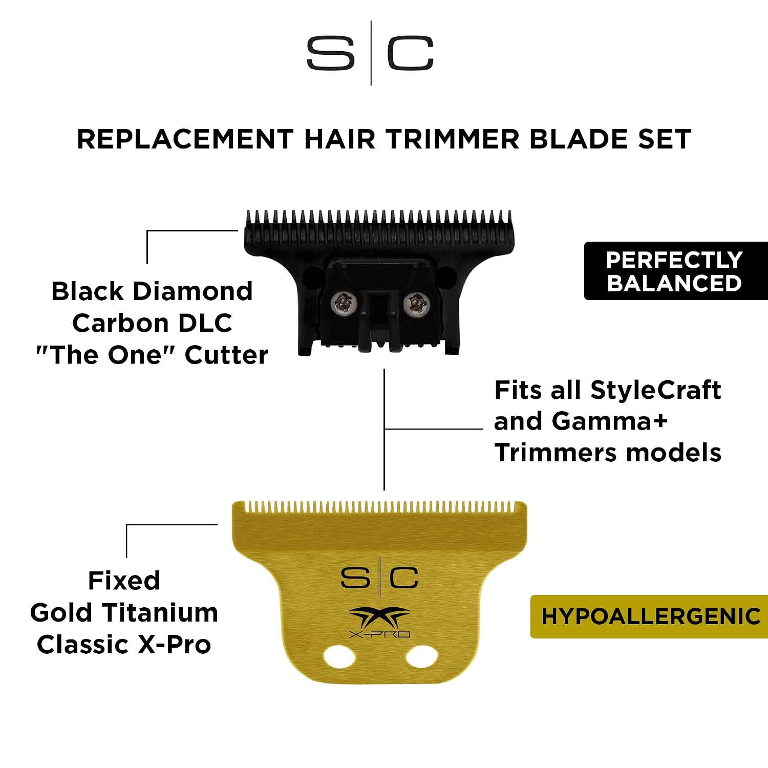 Stylecraft Flex Professional Modular Super-Torque Motor Cordless Hair Trimmer with 3 Modular Body Lids