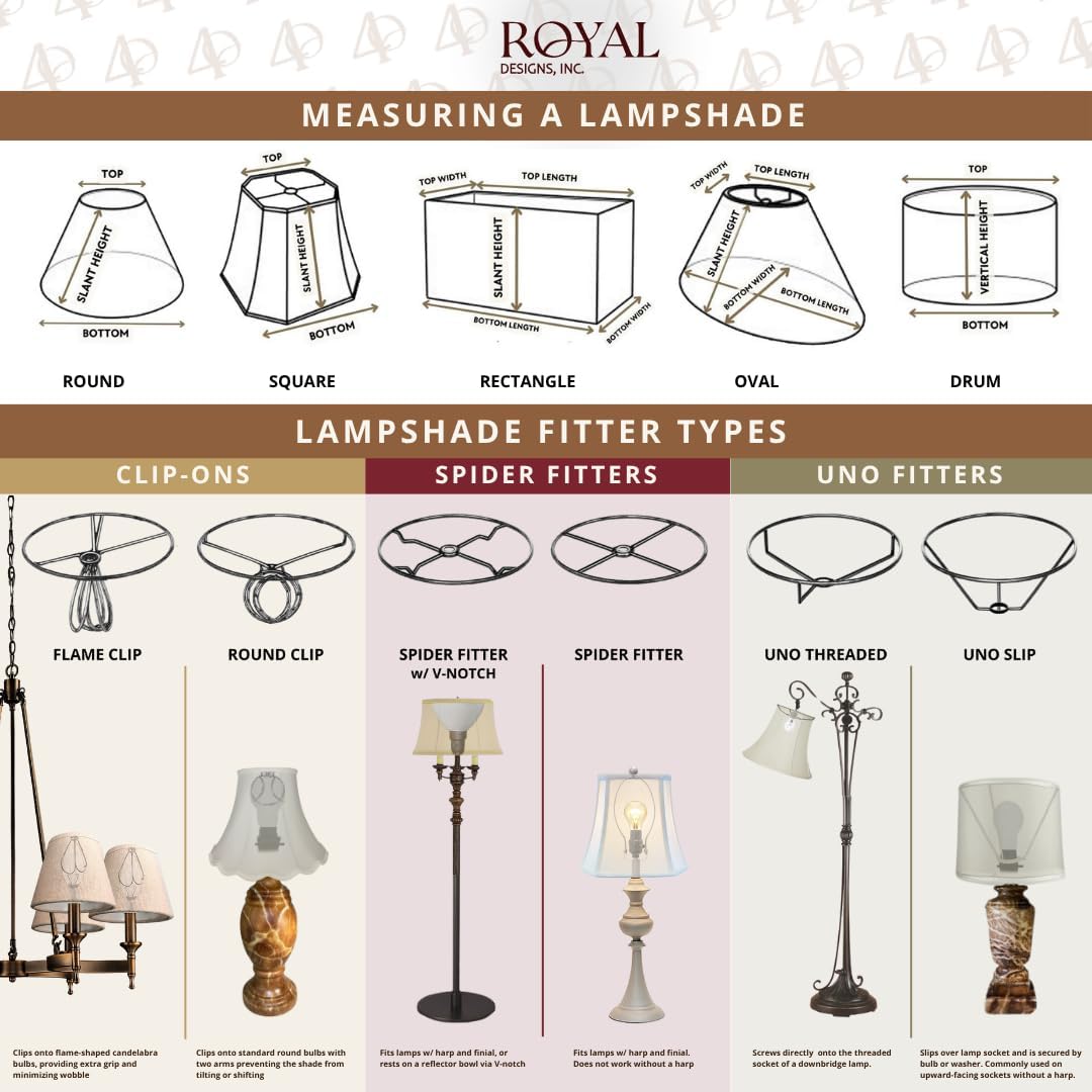 Royal Designs, Inc. BS-714-18WH-2 Square Inverted Corner Bell Basic Lamp Shade, 8 x 18 x 13, White, 2-Pack