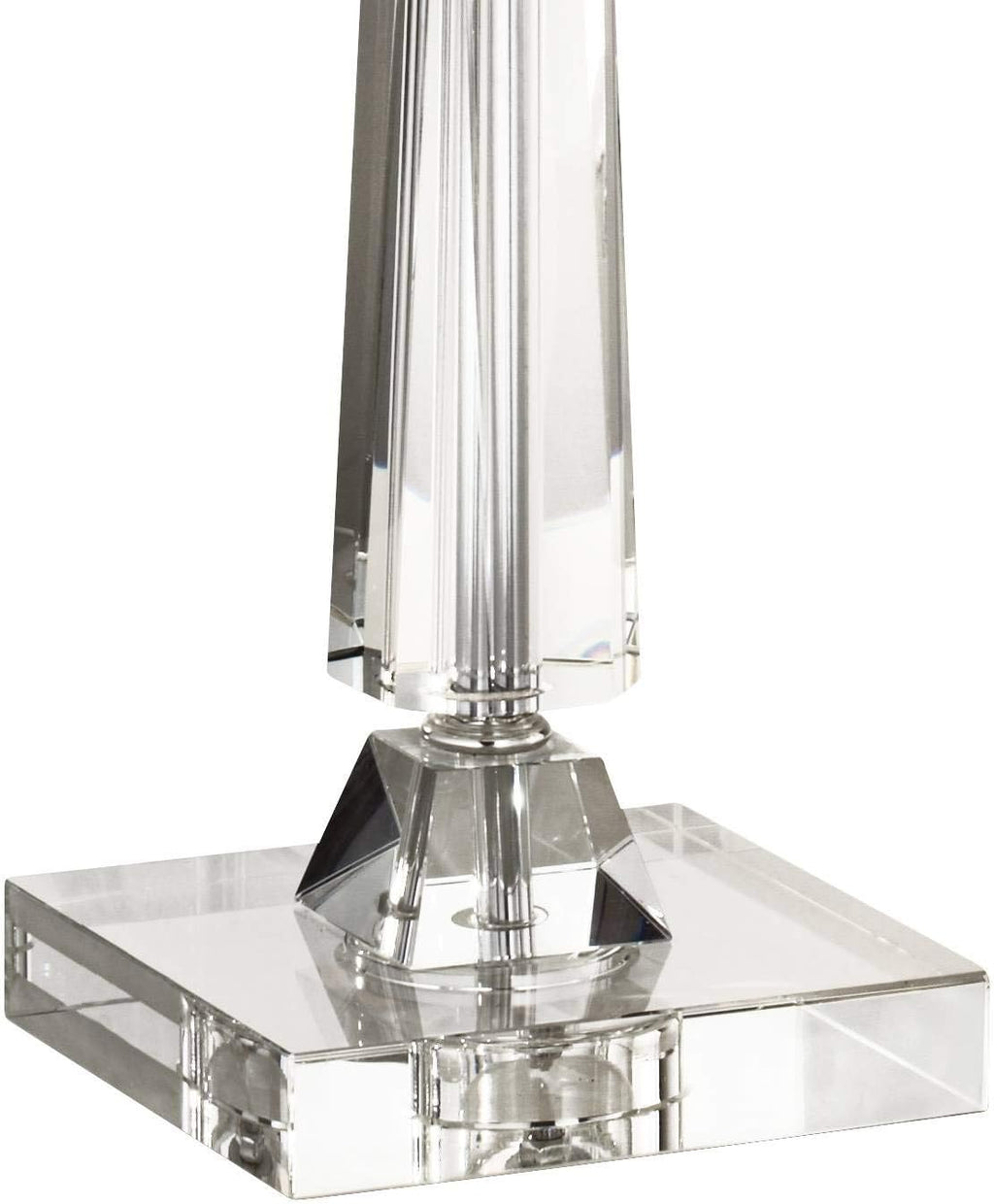 Vienna Full Spectrum Aline 26 1/2' Tall Traditional Table Lamp Clear Crystal Single Gray Shade Living Room Bedroom Bedside Nightstand House Office Home Reading Kitchen Entryway Console Family