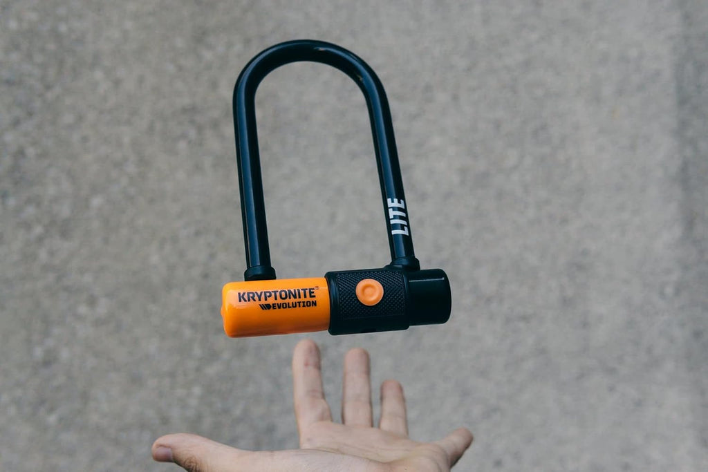 Kryptonite Evolution Lite Mini-6 Bike U-Lock, Lightweight Anti-Theft Bicycle U Lock, 11mm Steel Shackle with Keys, High Security Lock for Bicycles Scooters | bike-locks