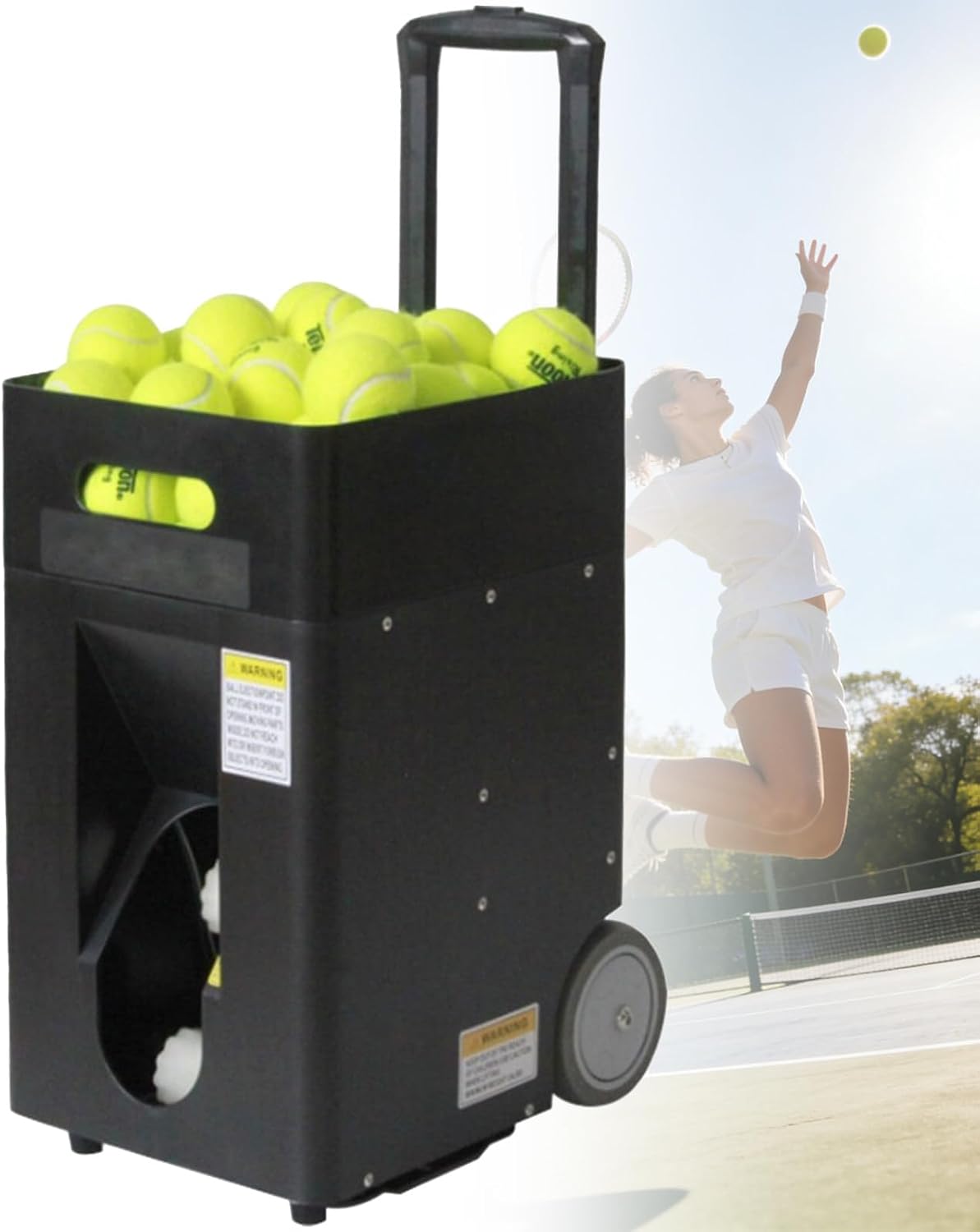 Multifunctional Smart Tennis Ball Machine and Tennis Ball Feeder, Coach Assistance Tool and Teen Training Partner, for Beginners, Advanced Players and Pro Camps