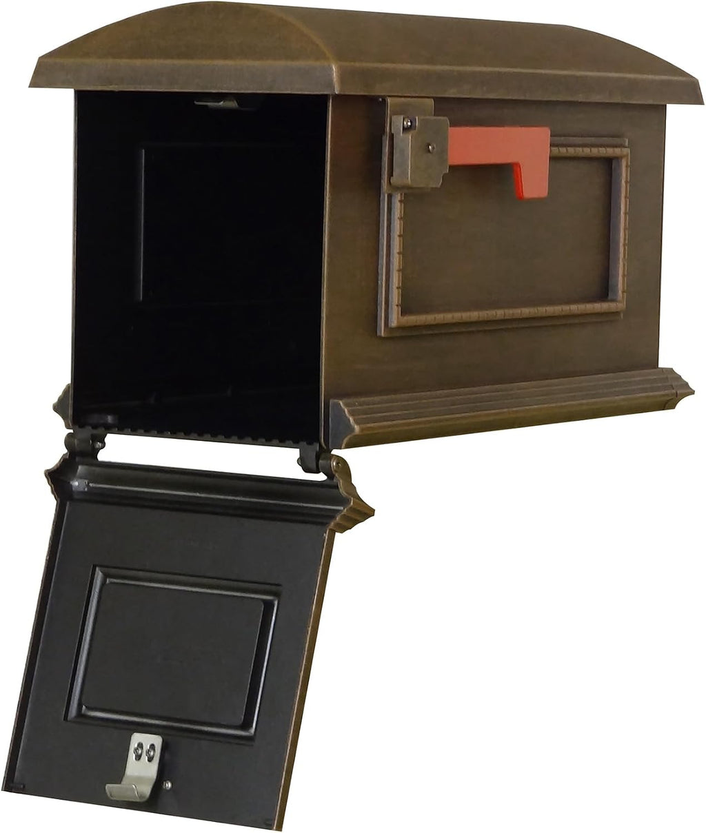 Special Lite Traditional Curbside Mailbox - Copper Aluminum Mailbox for Post Mount - SCT-1010-CP