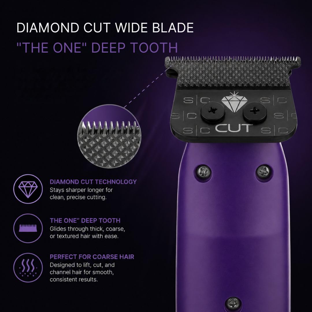 Stylecraft Reign Professional Hair Clipper, Hair Trimmer with Brushless Motor, USB-C Rechargeable, Designed by Barbers for Precision Beard and Hair Grooming