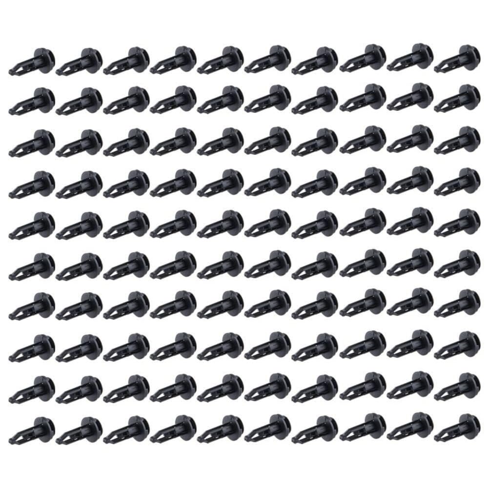 100X Car Push Retainer Pin Boby Bumper Rivet Trim Moulding Clip (,Plastic) for Toyota, for Scion, for Lexus Front,Rear,Left,Right Black 28mm/1.1 Inches-Stem Length 521610K040 5216102020