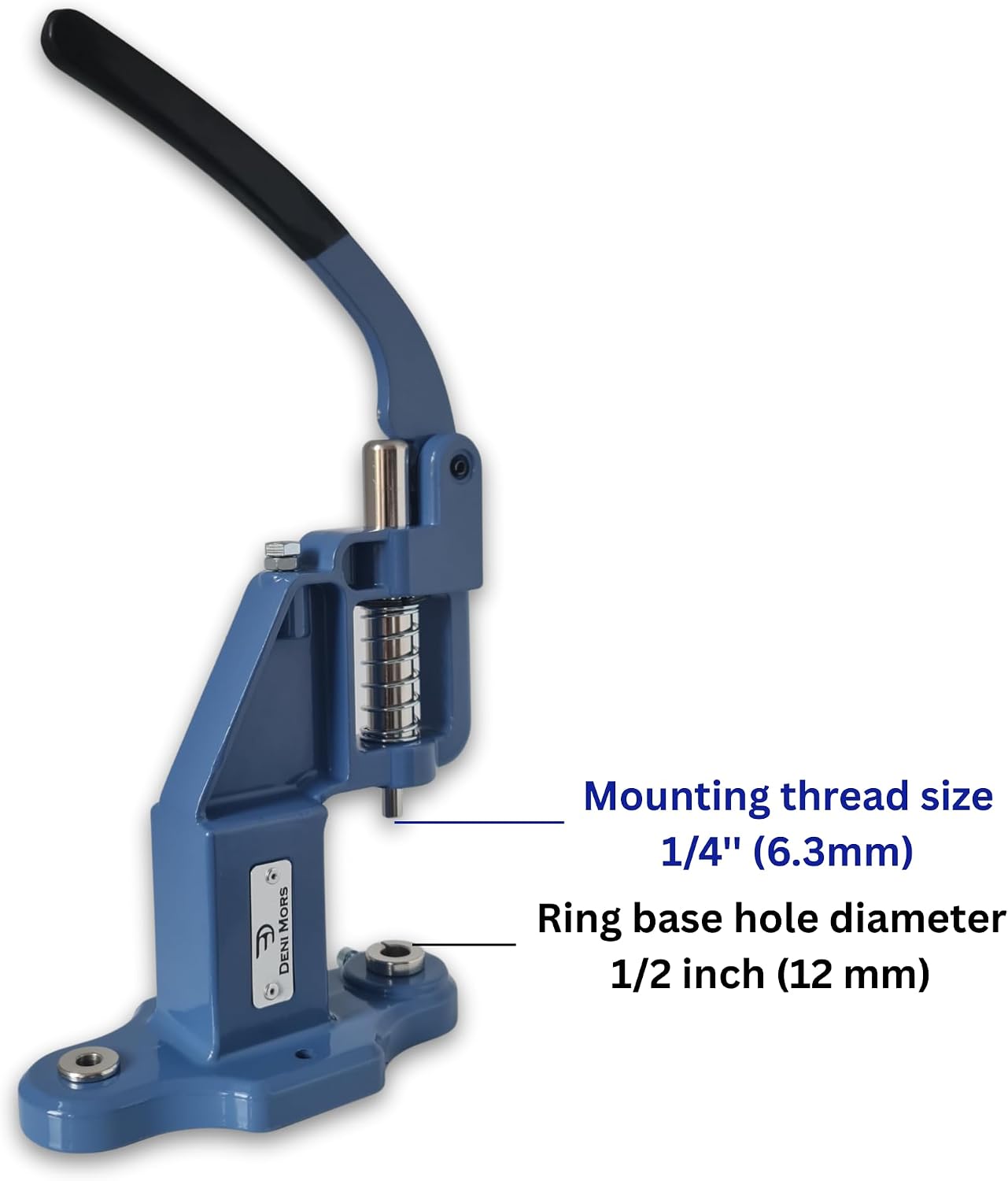 Hand Press Machine for Rivets, Snaps, Grommets, and Fabric Buttons - Complete Die Set Kit with Hole Punch for Leathercraft, DIY Projects, and Clothing