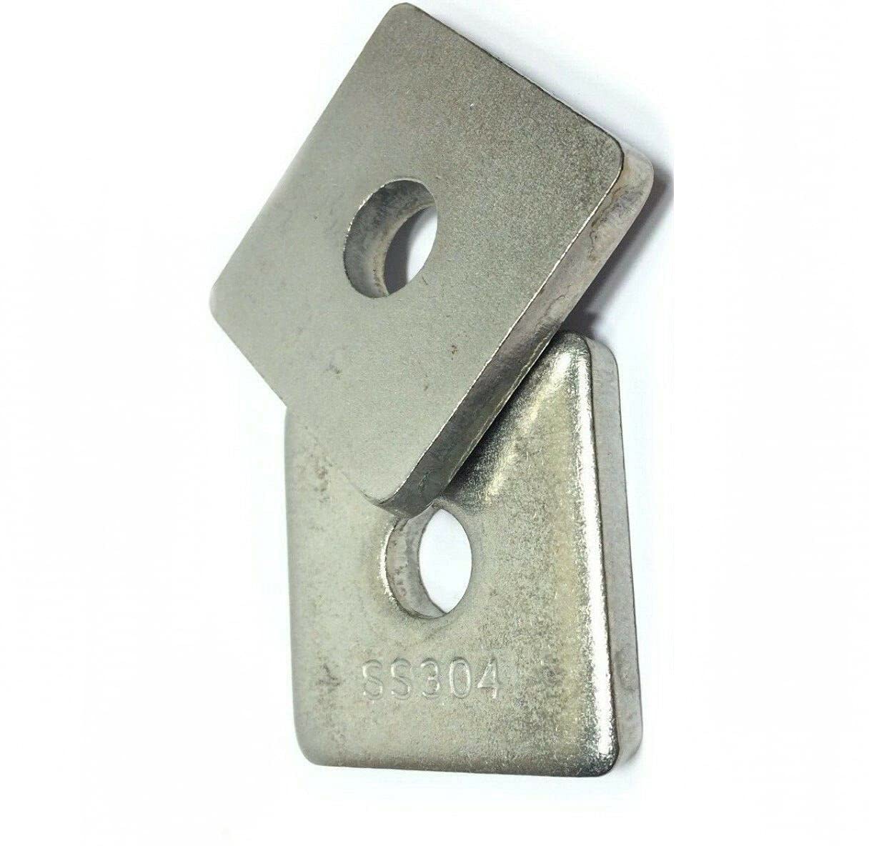KolotovichTool 5/8' Stainless Steel Square Washers for Unistrut Channel 100 BX, Fastener Kit Bolt Set RE-8026DD
