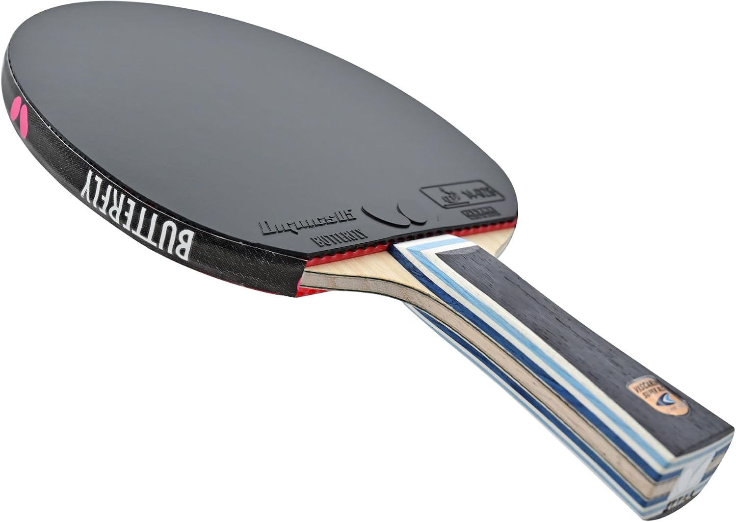 Butterfly Viscaria Super ALC Table Tennis Racket - The Identical Racket Used by Marcelo Aguirre - Perfect for Two-Winged, All-Around Looper - Recommended for World Class Play