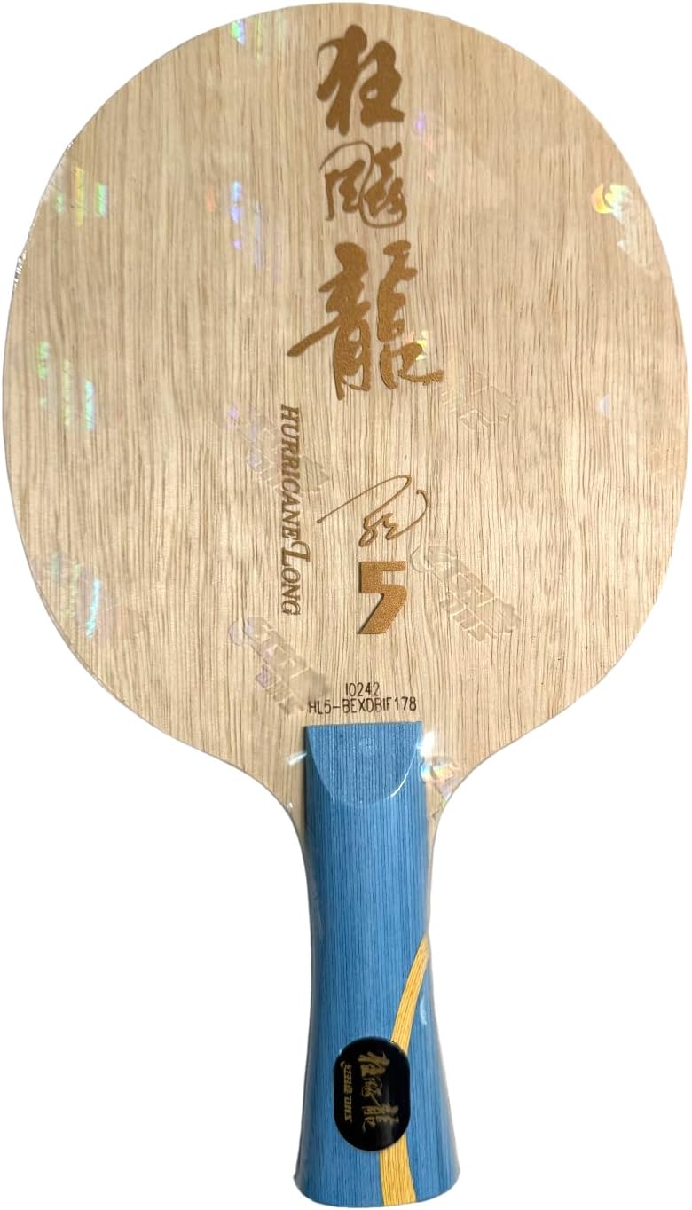 DHS Sports Hurricane Long 5 Table Tennis Blade Shakehand 5+2AC Offensive Max Top Player Level Ma Long