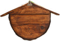 Hanging Mailbox Wall Mount Drop Box Outdoor Post Office Box Wooden Letter Delivery Box Curbside Mailbox with Slope Creative Antique(No Words)