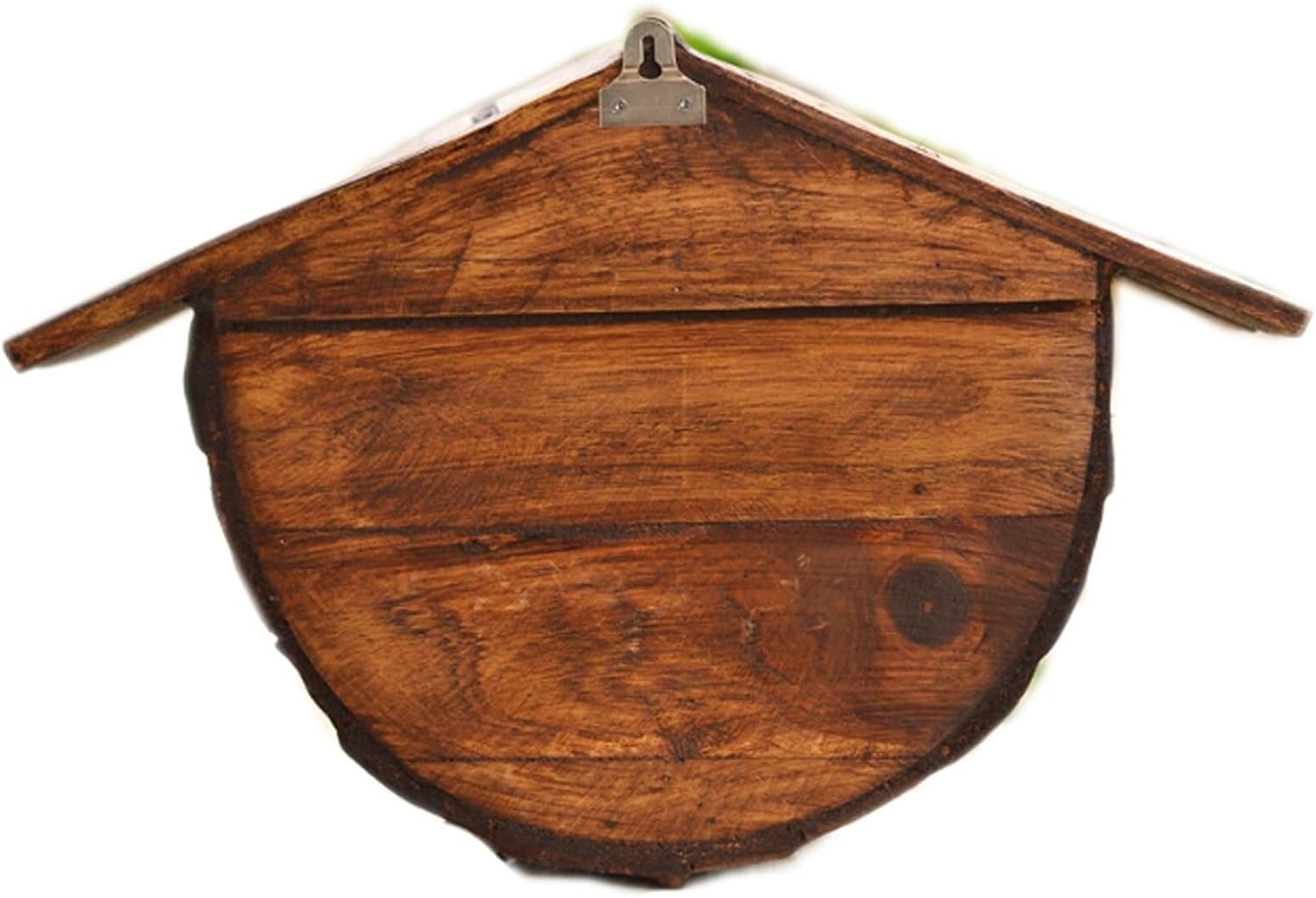Hanging Mailbox Wall Mount Drop Box Outdoor Post Office Box Wooden Letter Delivery Box Curbside Mailbox with Slope Creative Antique(No Words)