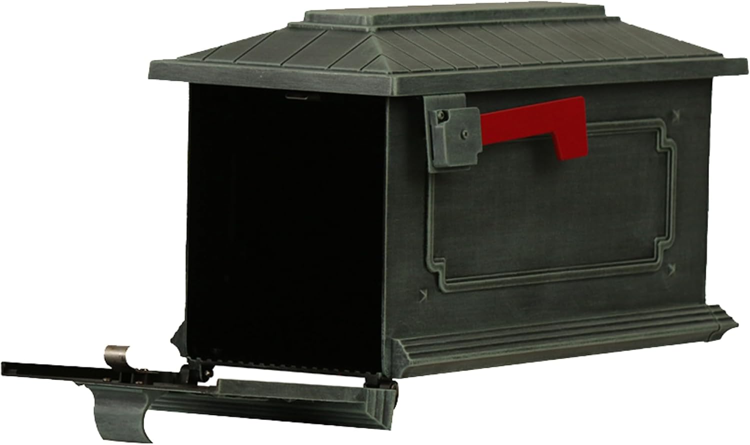 Special Lite Kingston Curbside Mailbox - Verde Green Aluminum Mailbox for Post Mount - SCK-1017-VG