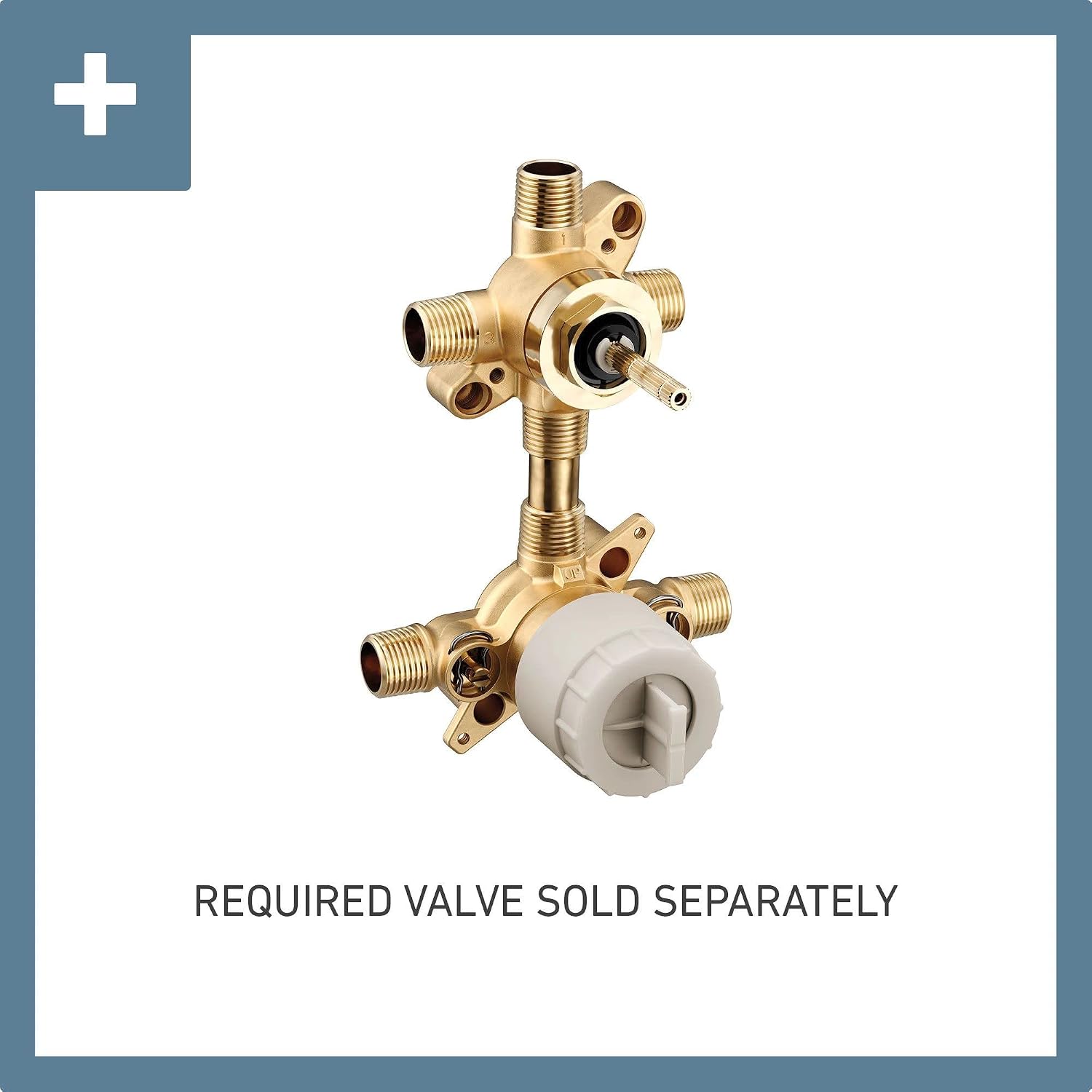 Moen Wynford Brushed Nickel M-CORE 3-Series 2-Handle Shower Trim with Transfer Valve, Double Handle for Bathtub, Valve Required, UT5500BN