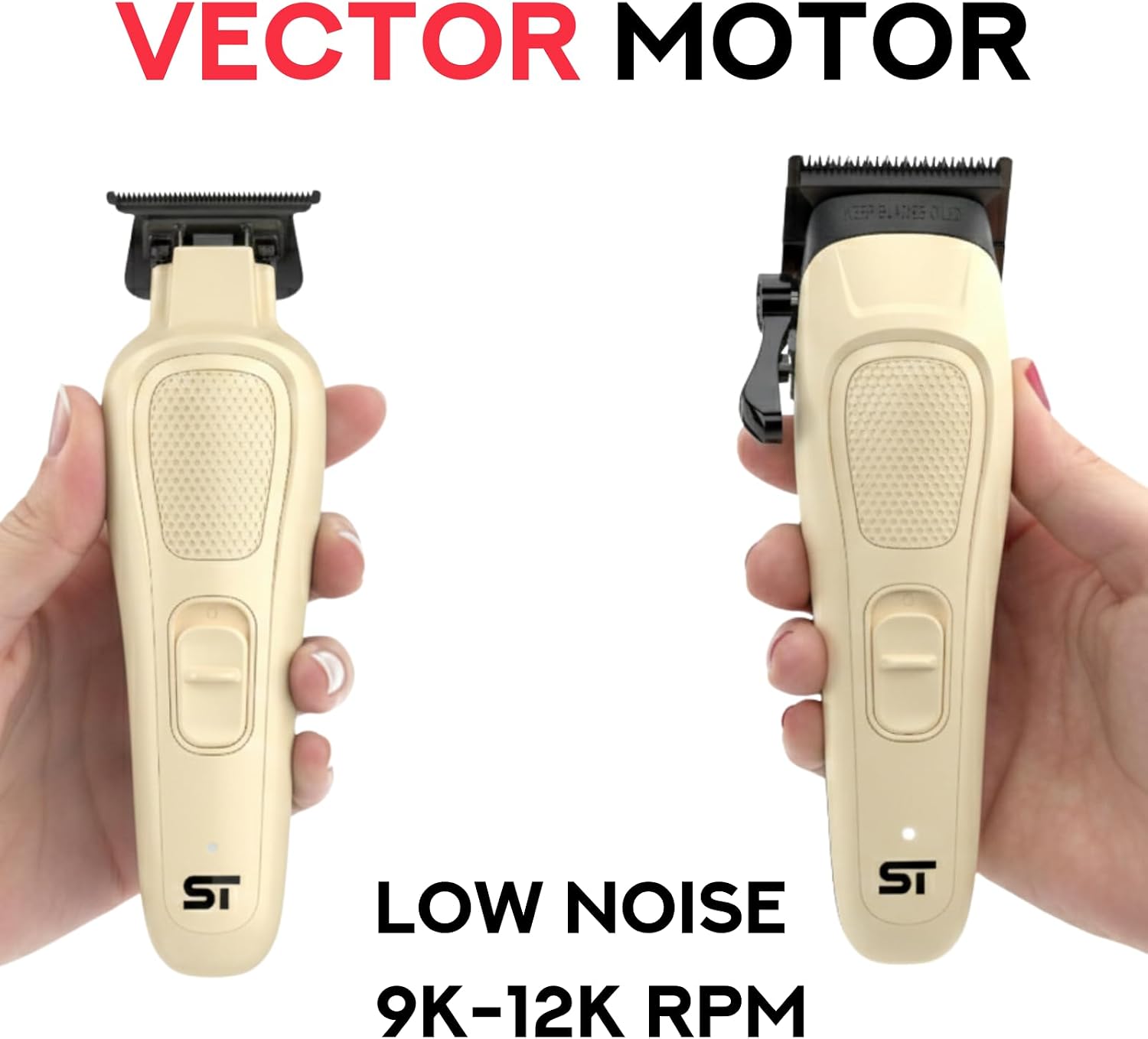Supreme Trimmer Darkstar 82 Metal Body Clipper & Trimmer Set with Magnetic Vector Motor | 180 Min Run Time, 9100 RPM Professional Hair Clipper & Beard Trimmer | Low Noise, DLC Blades | STC82 + ST800