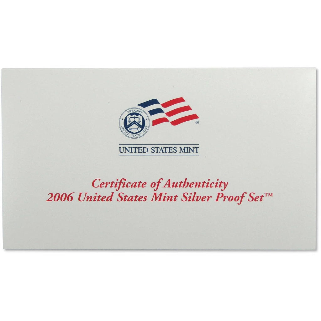 2006 Silver Proof Set U.S. Mint Original Government Packaging OGP COA