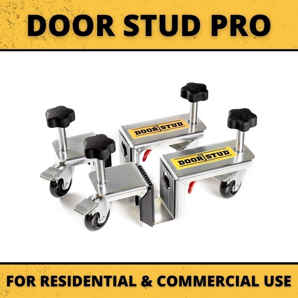 Door Stud Pro Series Door Installation Hardware Tool Kit for 1-3/8' and 1-3/4' Pre-Hung, Slab, and Front Doors - The Single Person, Hands-Free Door Install Kit - Discontinued