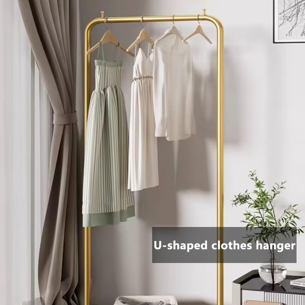 Clothes Rail Clothing Store Industrial Display Stands， Entrance Porch Organization Hanging Garment Rack， Storage Clothes Pipe Shelf(A-40x130cm