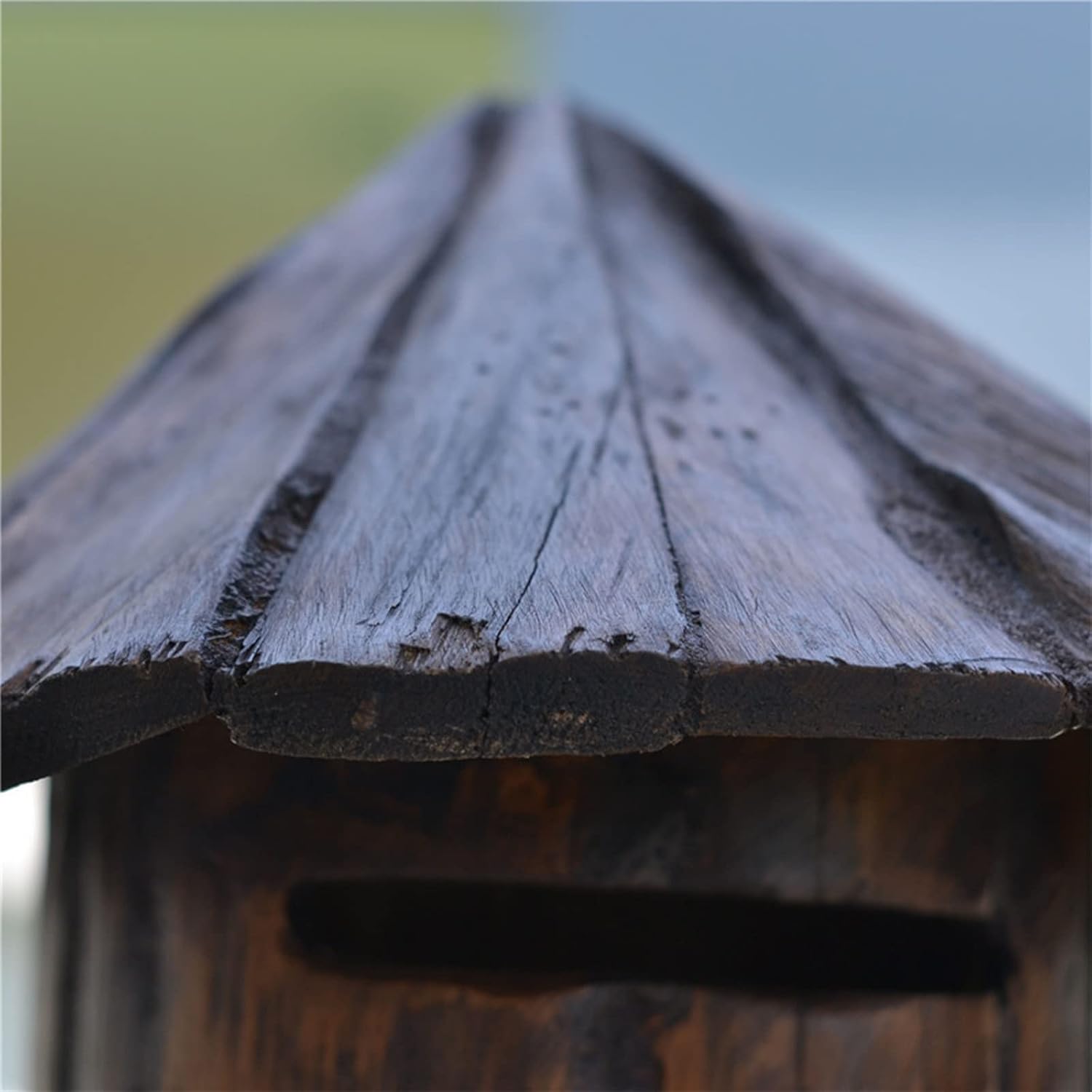 MELPHI Mailboxes for Outside, Retro Mailbox, Wooden Mailbox, Outdoor Decoration, Retro Country Style, Mail Manager for Mail/Newspaper/Post/Letter/Magazine
