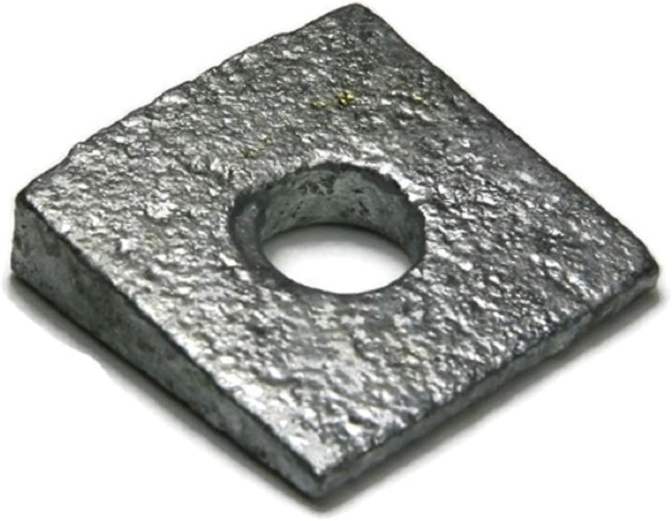 Beveled Square Washers Hot Dipped Galvanized - 1' Qty 100