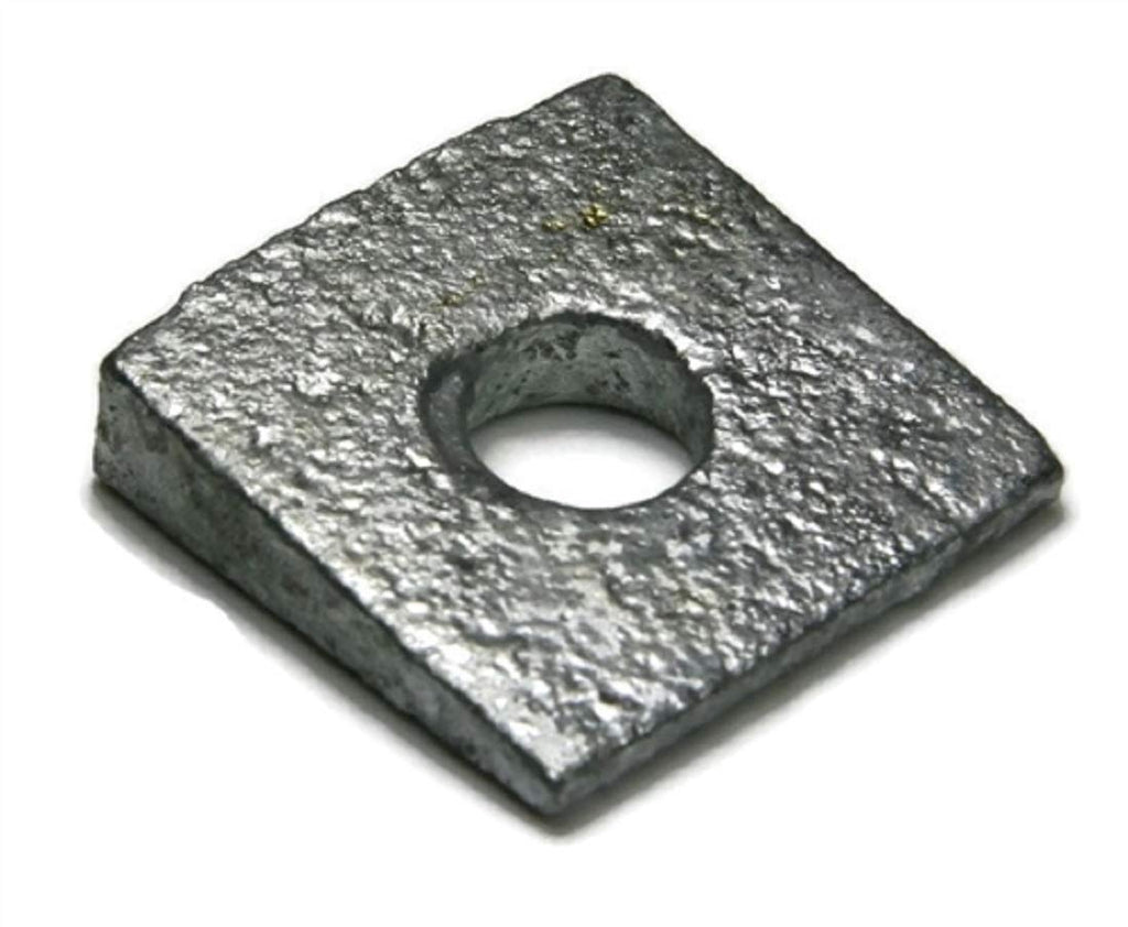 Beveled Square Washers Hot Dipped Galvanized 5/8' - Qty-100