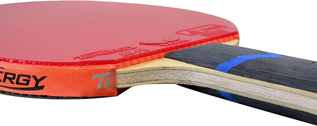 BalsaCarbo X7 Pro-Line Table Tennis Racket | The Softness of Balsa and The Hardness of Carbon | Featuring Tenergy 80 FX | Recommended for Aspiring Professional Players