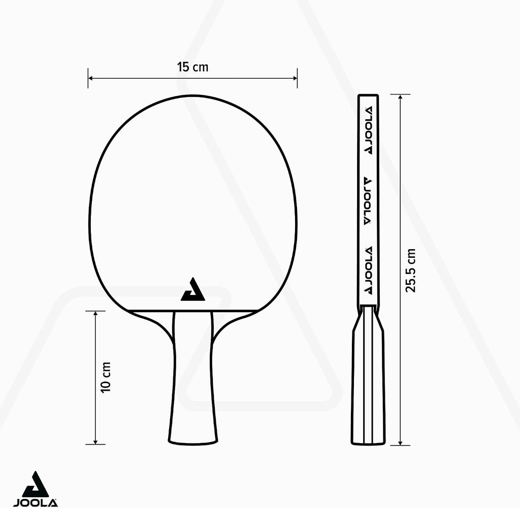 JOOLA Table Tennis Bat Infinity ITTF Approved Professional Carbon Table Tennis Bat for Advanced Players - with High-Tech Fibre, 7-Layer Bat Blade
