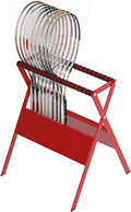 Basketball Ball Storage Rack Red Tennis Racket Organizer for Garage, Large Capacity Badminton Racket Storage for Teen Kids, Home School Gym Display Stand