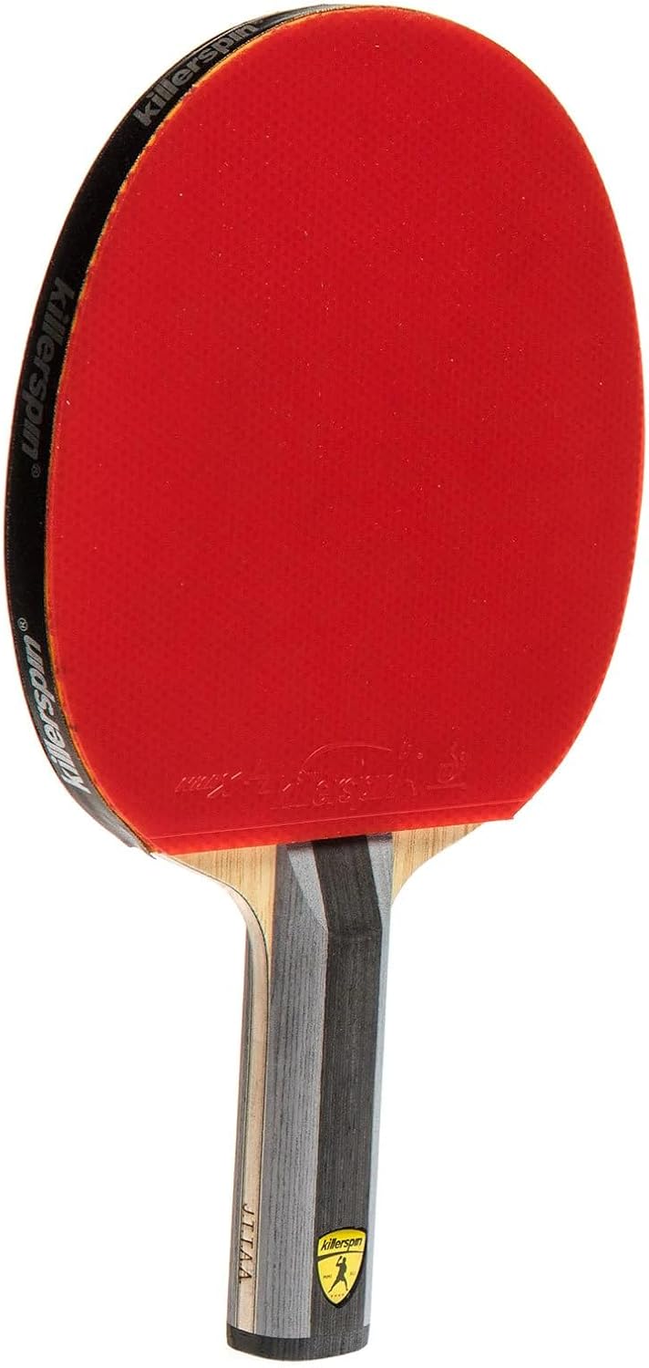 Killerspin Diamond TC Ping Pong Paddle, Advanced Table Tennis Paddle, Memory Book Paddle Case, Red/Black