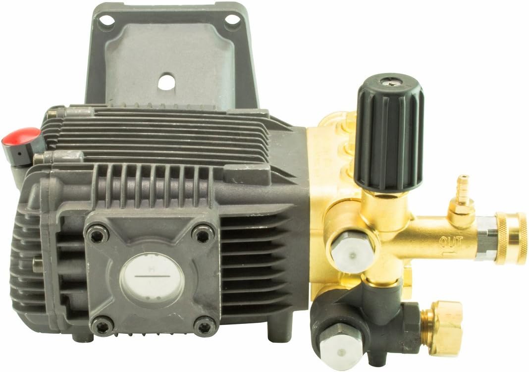 Triplex Power Pressure Washer Pump 5 GPM 3200 PSI 3600 RPM 1' Hollow Shaft with Unloader
