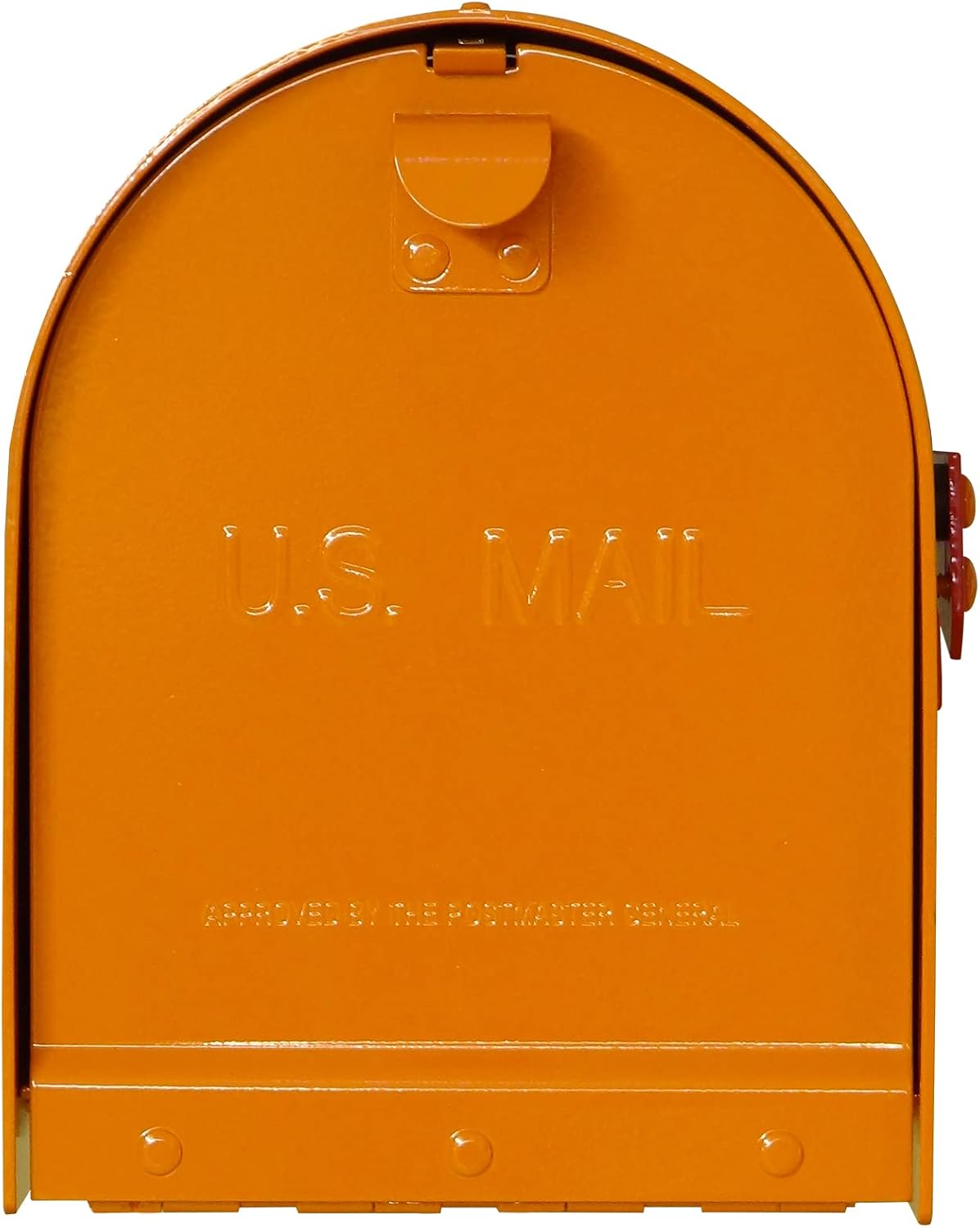 Special Lite Rigby Curbside Mailbox - Orange Aluminum Mailbox for Post Mount - SCR-1016A-ORG