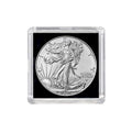 2025 American Silver Eagle .999 Fine Silver with Black Background Snap Tight Square Holder Dollar Uncirculated US Mint