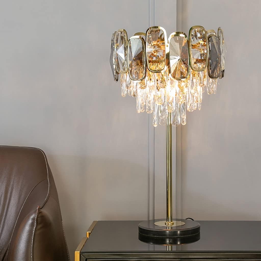 Luxury Retro Crystal Bedside Table Lamp Modern Creative Bedside Table Lamp Living Room Bedroom Bedside Table Lamp Luxury Home Decoration Lamp
