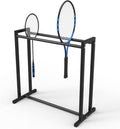 Tennis Racket Storage Rack,Kindergarten School Badminton Racket Display Stand for Child/Teens,Garage Sports Equipment Organizer,Black