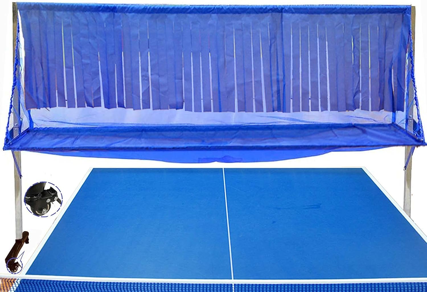 Table Tennis Ball Recycle Equipment, 92'L x 18'W x 54'H, Stainless Steel Frames & Metal Wheels