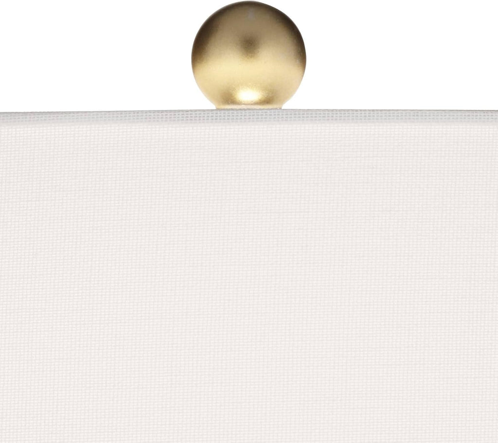 360 Lighting Gilson 24 3/4' High Modern Glam Luxe Table Lamps Set of 2 Gold Textured Gray Finish Ceramic Fabric White Shade Living Room Bedroom Bedside Nightstand House Office Home Reading