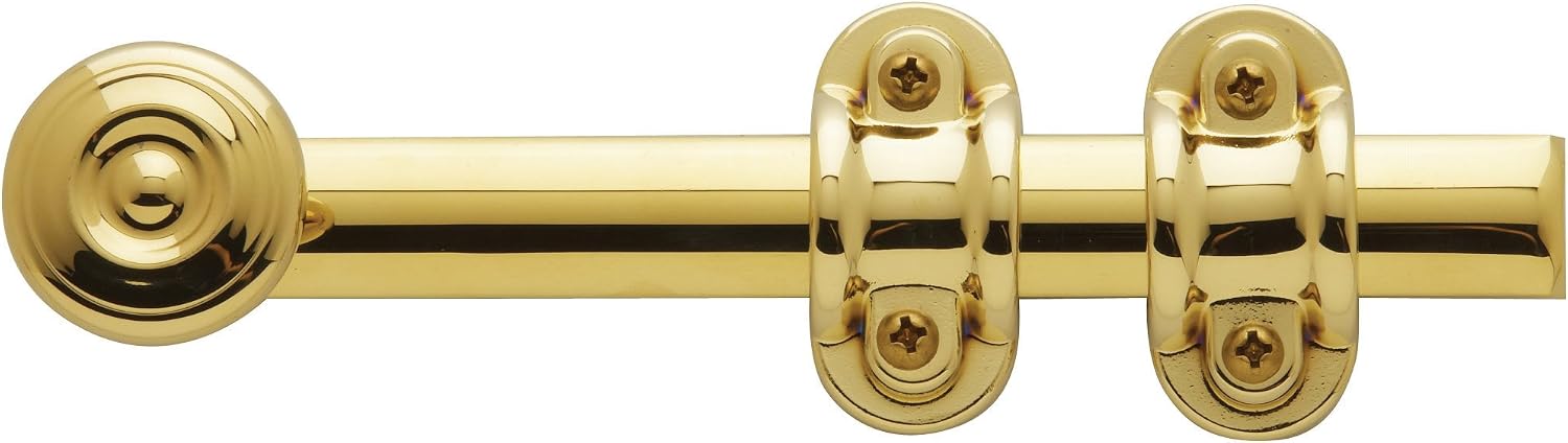 Baldwin 0379 6 Inch Ornamental Heavy Duty Surface Bolt, Polished Chrome