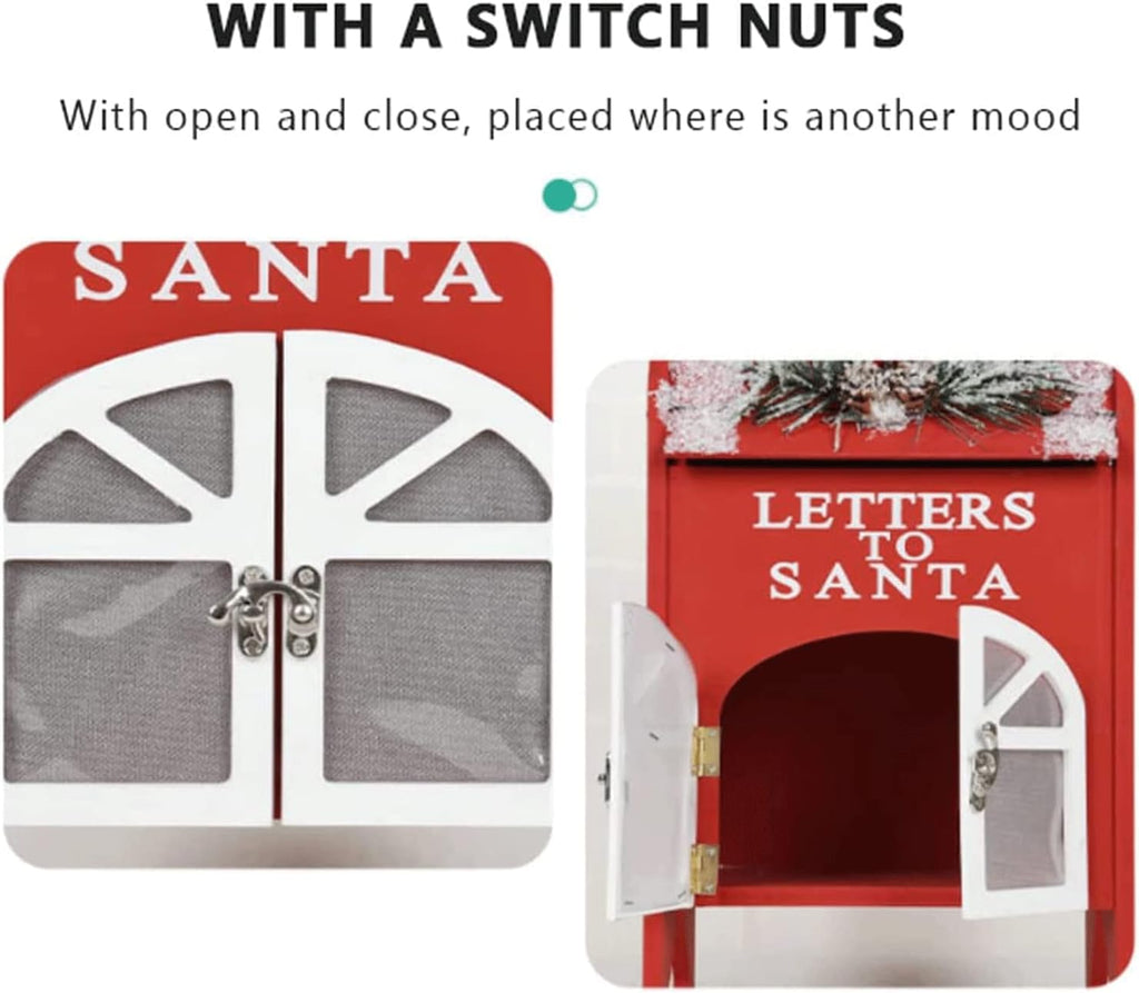 Key Drop Box Creative Mailbox Christmas Wooden Post Box Family Mailboxes Metal Drop Box Handmade Mailboxes Easy to Install