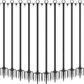 AILBTON 10 Pack 10Ft String Light Poles,Light Poles for Outside String Lights,Outdoor Light Poles with Fork,Metal Pole Stand for Patio,Backyard,Deck