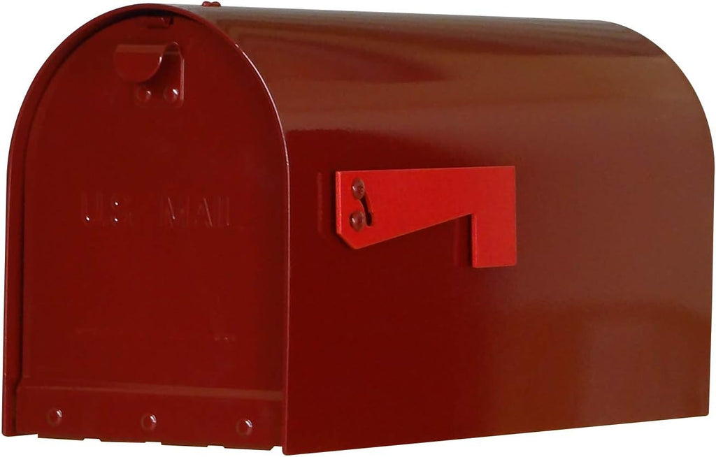 Special Lite Rigby Curbside Mailbox - Wine Aluminum Mailbox for Post Mount - SCR-1016A-WIN