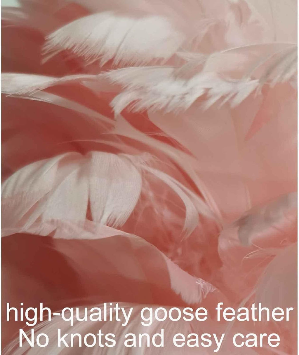 Feather Lamp Led Desk Lamp Flamingo Shape with Remote Control, Bedside Table Lamp Decoration Light for Bedroom House Dining Room, 3 Colors (Color : Pink, Size : Button Switch)